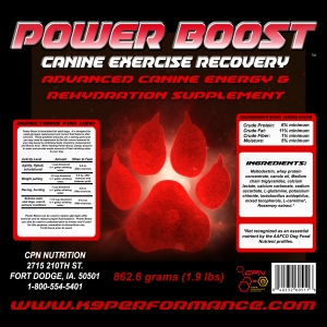 Power Boost canine performance dog supplements by Canine Performance Nutrition